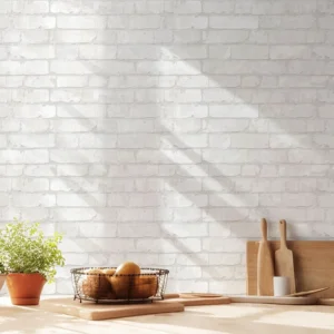 Picture of white painted brick tiles 