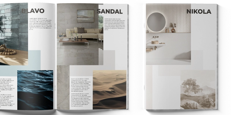 Picture of custom ceramic tile makers catalogue