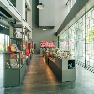 Store decorated with beautiful custom tiles 