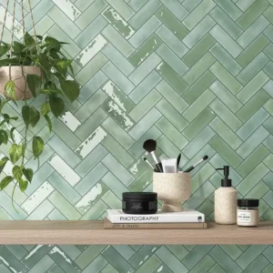 Image showing decoration on a wall, acquired from tile manufacturer 