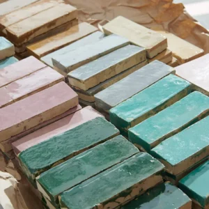 Picture of rustic artisanal tiles