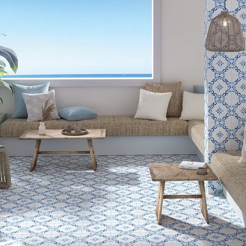 Elegant ambiance decorated with tiles made by our ceramic floor tile manufacturing company
