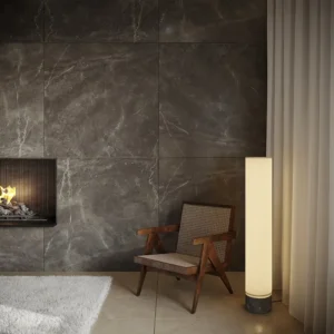 big and modern wall tiles set on a wall 