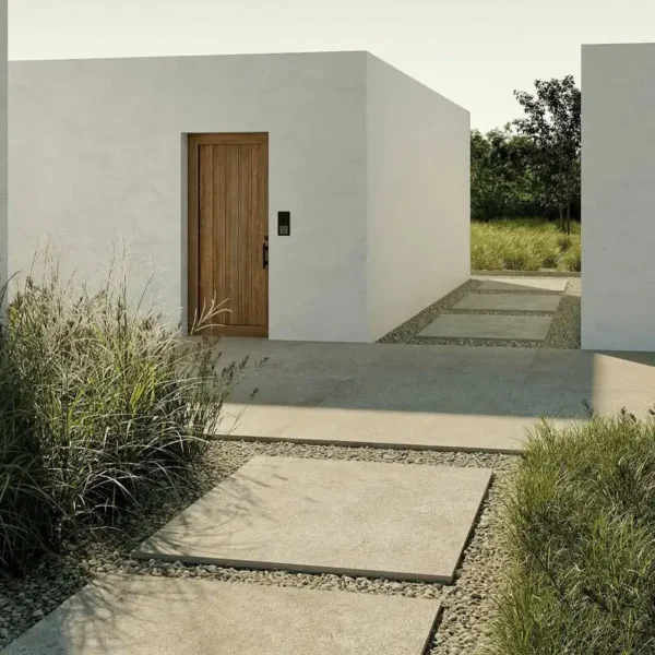 grey anti-slip pavers set in outdoors space